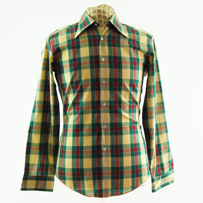 Colourful Plaid 70s Shirt