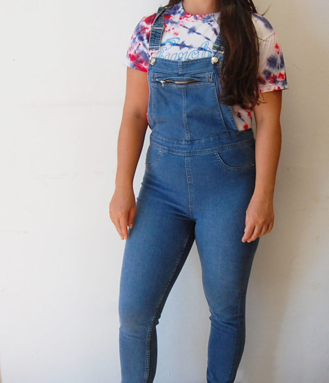 Cotton Skinny Jean Dungarees