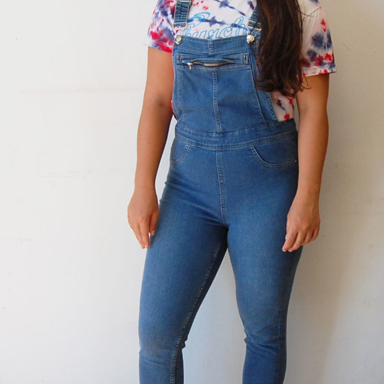 Cotton Skinny Jean Dungarees