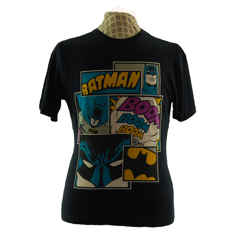 Batman T Shirt - DC Comics - UK S - Blue 17 Vintage Clothing