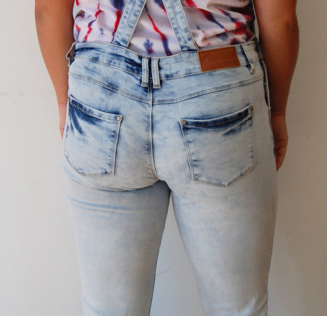 close back Cool Cat Denim Dungarees