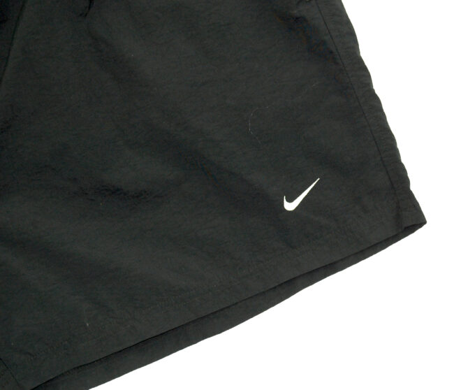 close up of 90s Nike Black Sport Shorts