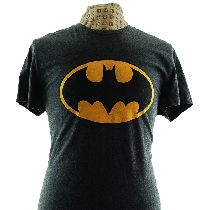Batman Logo T Shirt - UK XXL - Blue 17 Vintage Clothing