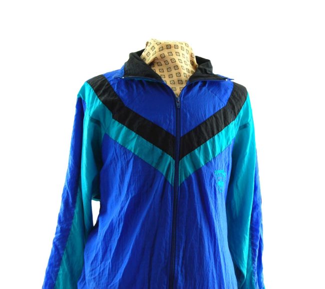 close up of Vintage Sporting Windbreaker Jacket