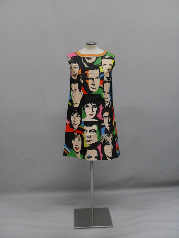 The Big Ones of 68 paper dress by Universal Studios, American, 1968 The Big Ones of 68 paper dress by Universal Studios, American, 1968