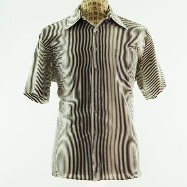 70s Graphic Pinstripe Shirt