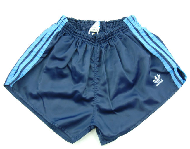90s Adidas Navy Satin Sport Shorts
