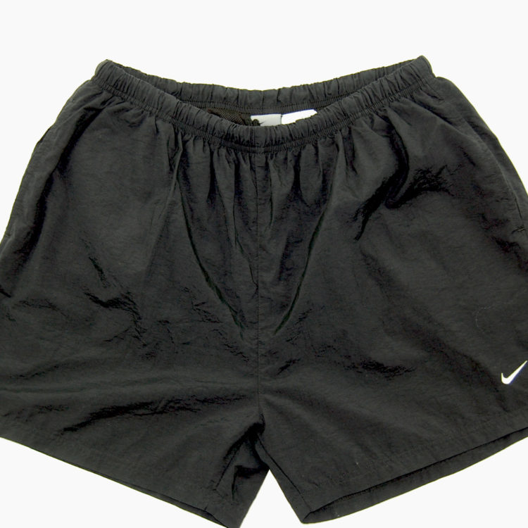90s Plain Black Nike Sport Shorts