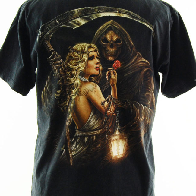 close up of 90s Metal Rock T Shirt