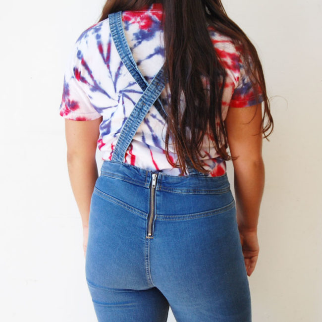 close up of Cotton Skinny Jean Dungarees