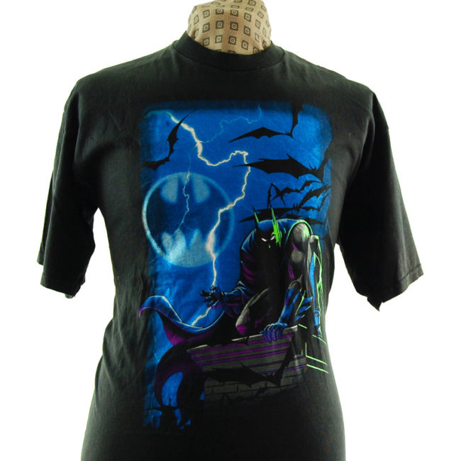 close up of Oversized Batman T Shirt