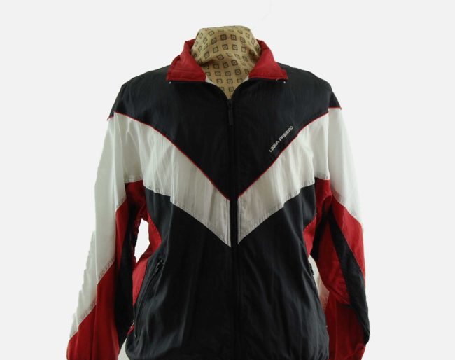 close up of Vintage Linea Primero Windbreaker Jacket