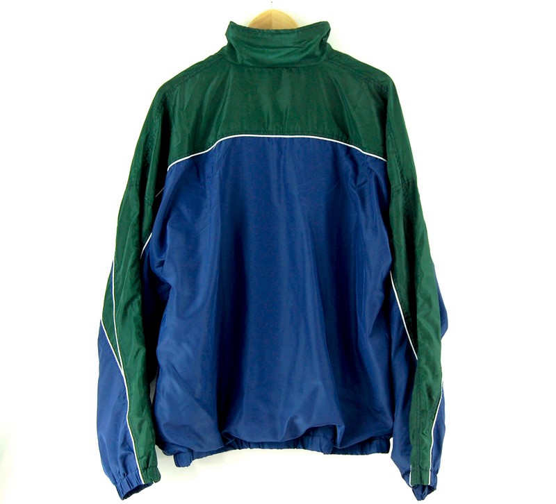 2000s Blue Shell Suit back of jacket