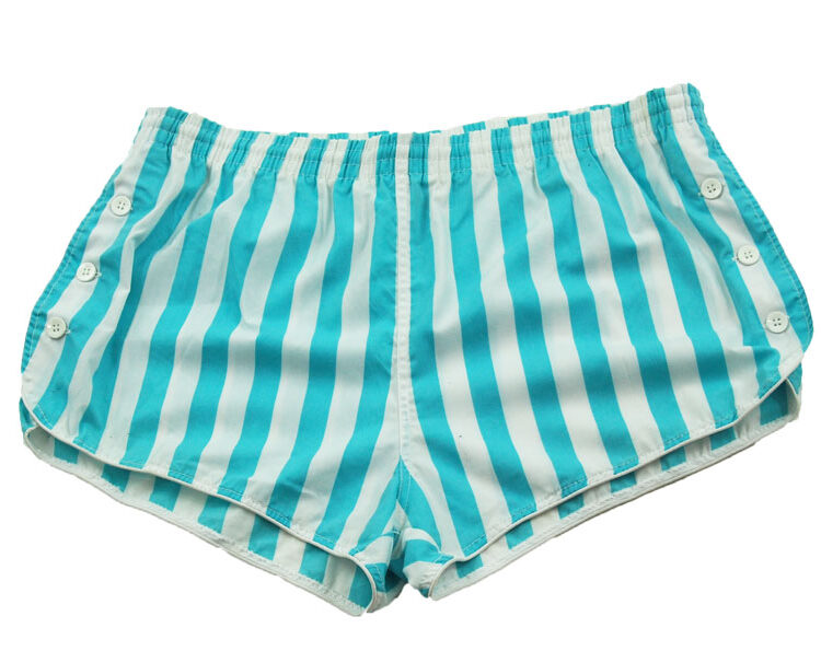 90s Striped Blue Tennis Shorts