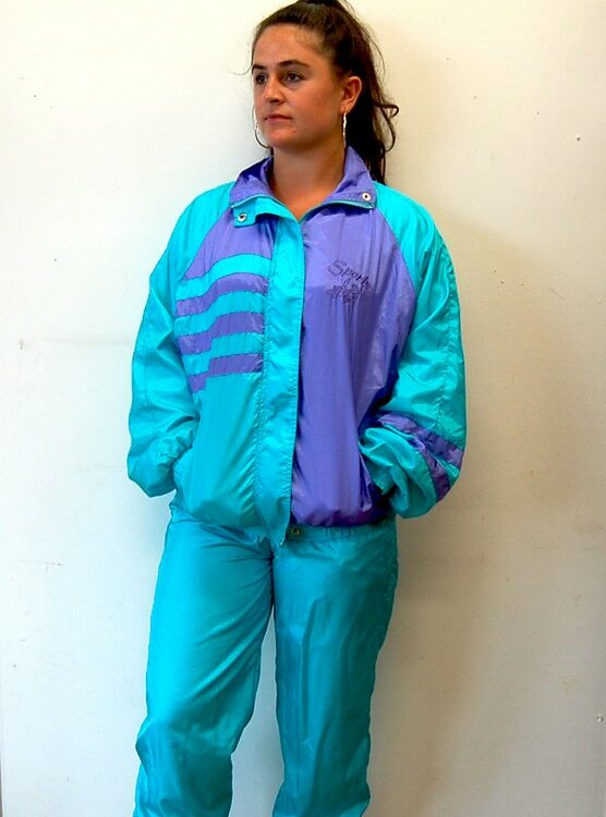 Front profile view of 90s Sports Shell Suit