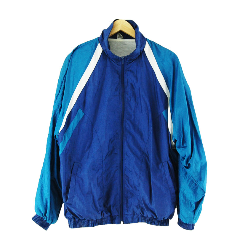 Navy Blue Shell Suit - UK M - Blue 17 Vintage Clothing