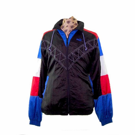 Puma Contrast Stitching Shell Suit Jacket Puma Contrast Stitching Shell Suit Jacket