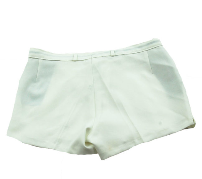 back of 90s Puma White Tennis Shorts