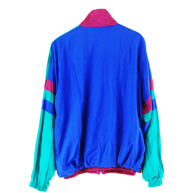 Colour Block Shell Suit - UK XL - Blue 17 Vintage Clothing