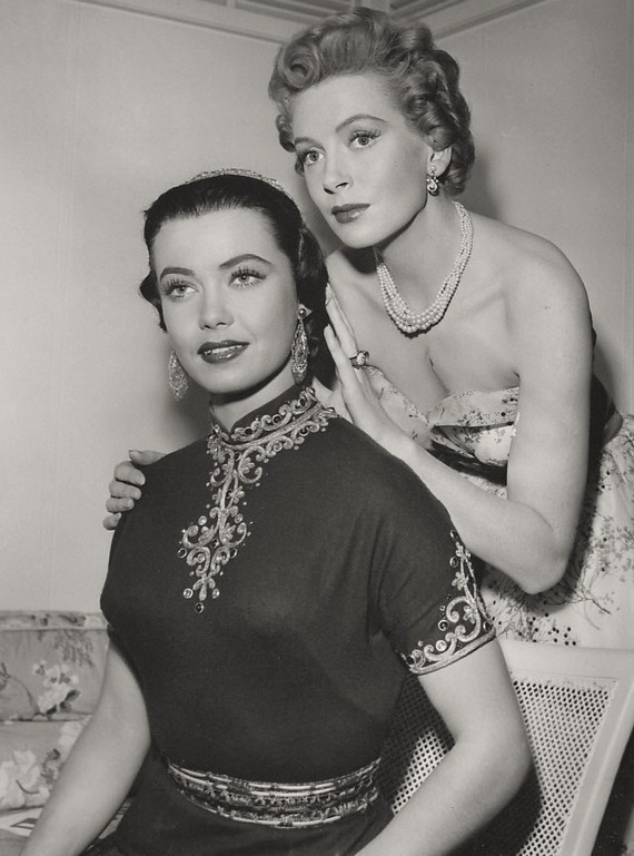 Betta St. John (left) & Deborah Kerr, -ravishing with shorter hair(Right) in Dream Wife,1953 Betta St. John (left) & Deborah Kerr, -ravishing with shorter hair(Right) in Dream Wife,1953