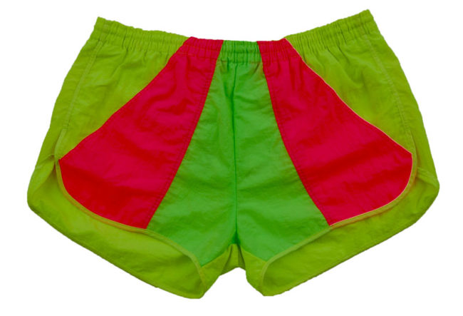 90s fluorescent Sport Shorts