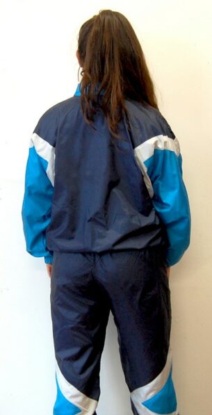 Etirel Blue Shell Suit- UK 10- Blue 17 Vintage Clothing