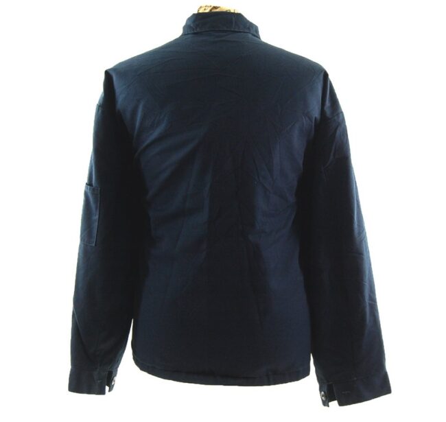 Back of Navy Work Jacket