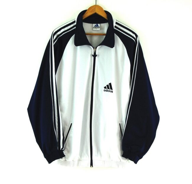 Adidas white track jacket