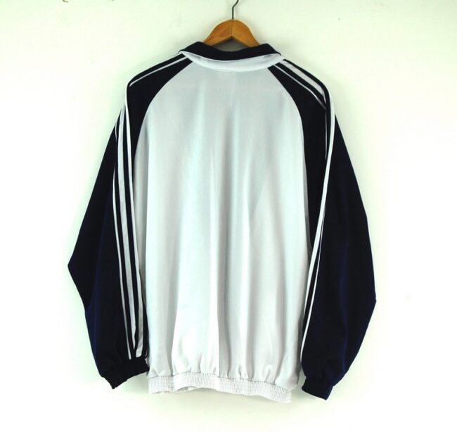 Adidas white track jacket back