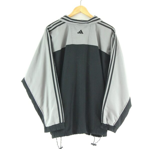 Adidas Track jacket with front stripes back