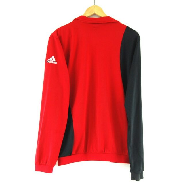 Red Adidas Track Jacket back