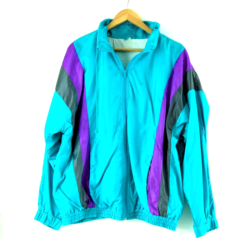 Turquoise Shell Suit - UK L- Blue 17 Vintage Clothing