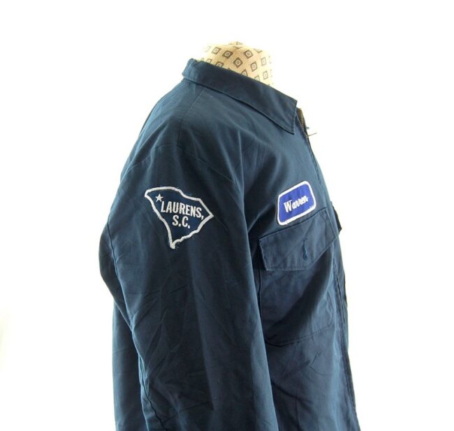 Right side_badges of Mens Vintage Work Jacket