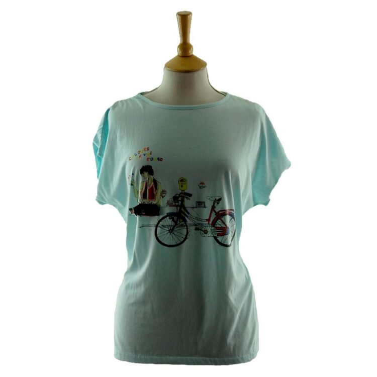 Womens Graphic Tee Shirt 80s Style