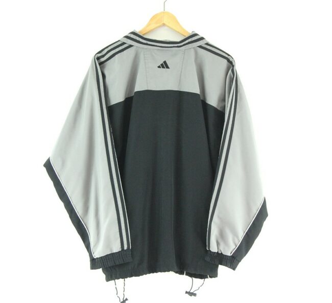 Adidas Track jacket with front stripes back