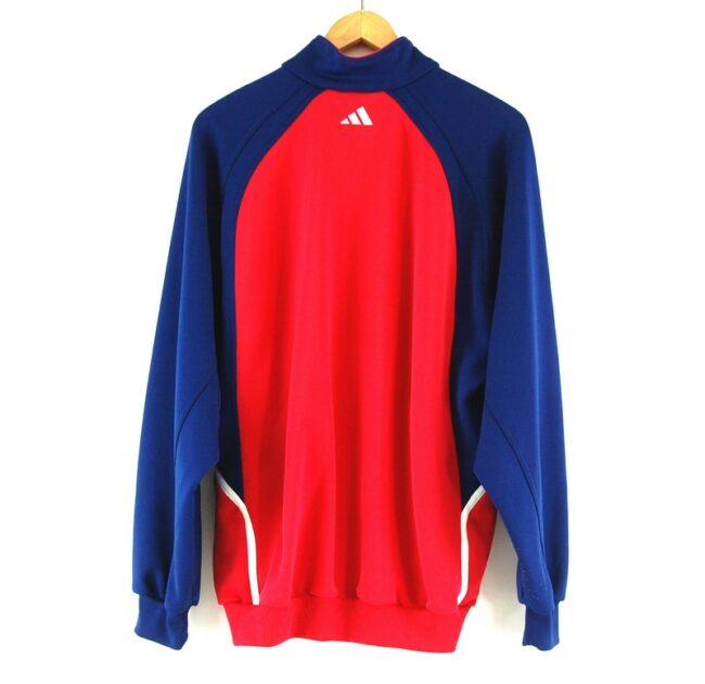 Adidas Red and Blue Track Jacket back