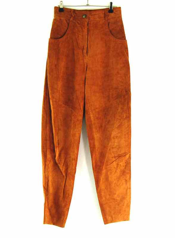 90s Brown Suede Trousers