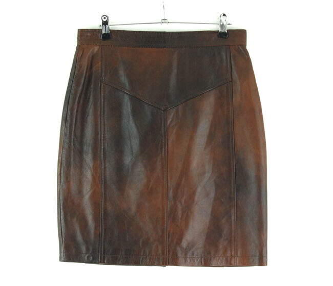 90s Patchwork Leather Skirt