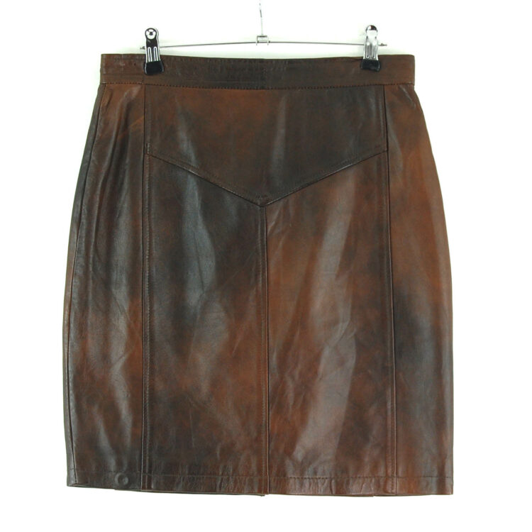 90s Patchwork Leather Skirt