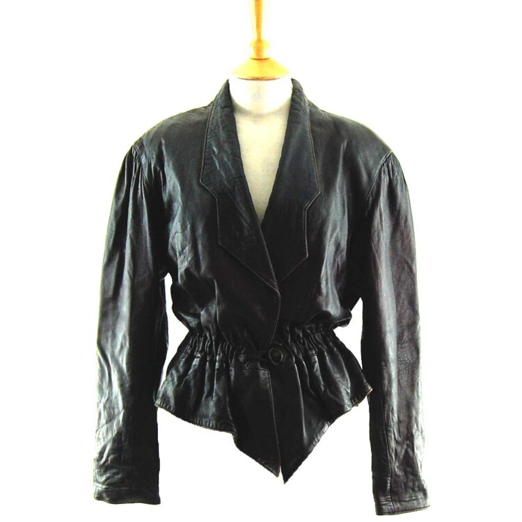 80s Cropped Elastic Waist Jacket