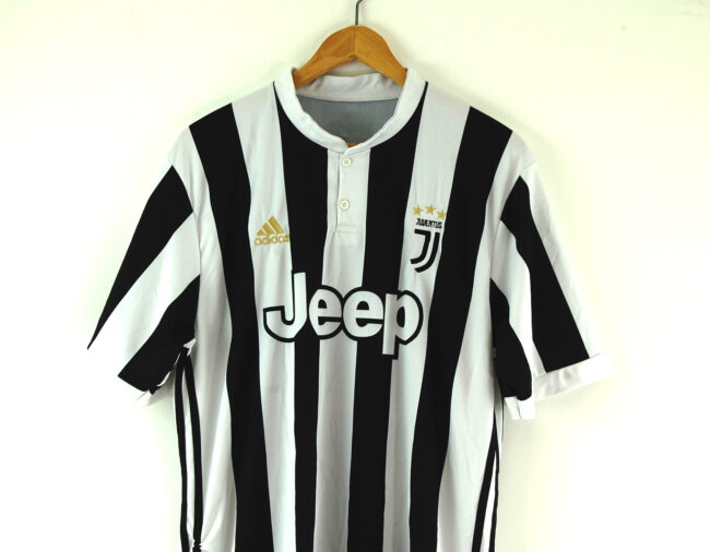 Close up of Adidas Juventus Football Jersey