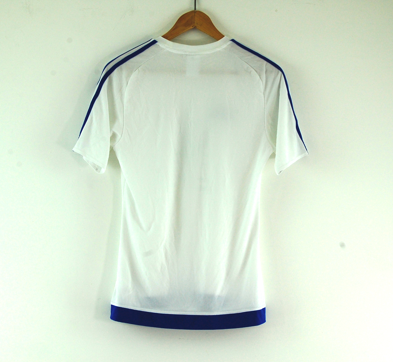 Adidas Football T-shirt - UK S - Blue 17 Vintage Clothing