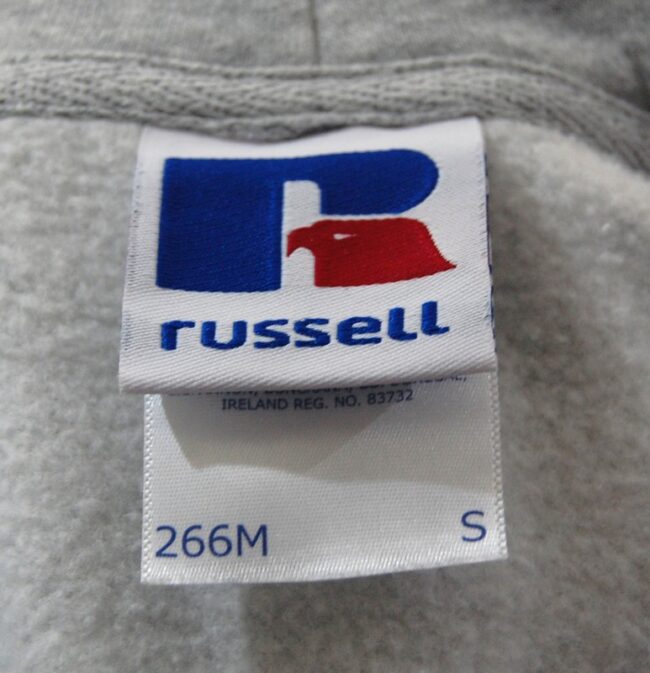 Russell inside Label