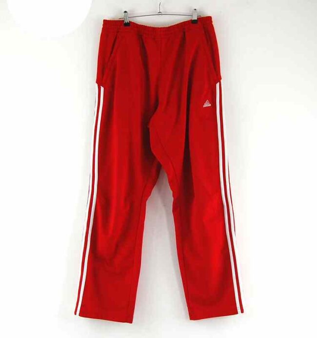 Red Adidas Tracksuit Bottoms