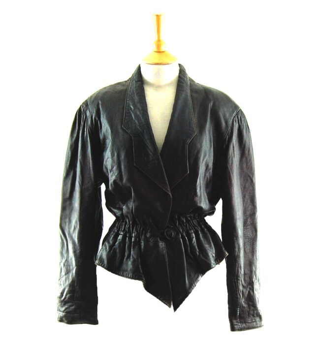 80s Cropped Elastic Waist Jacket