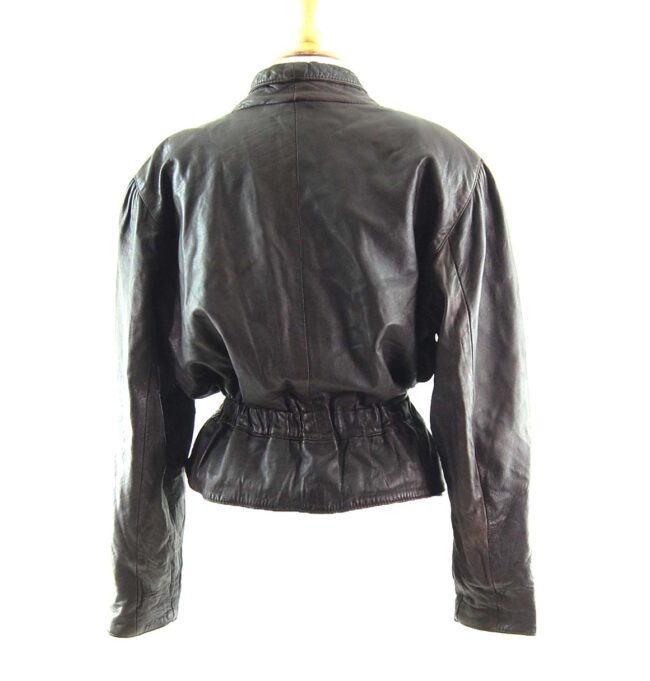 80s Cropped Elastic Waist Jacket Back