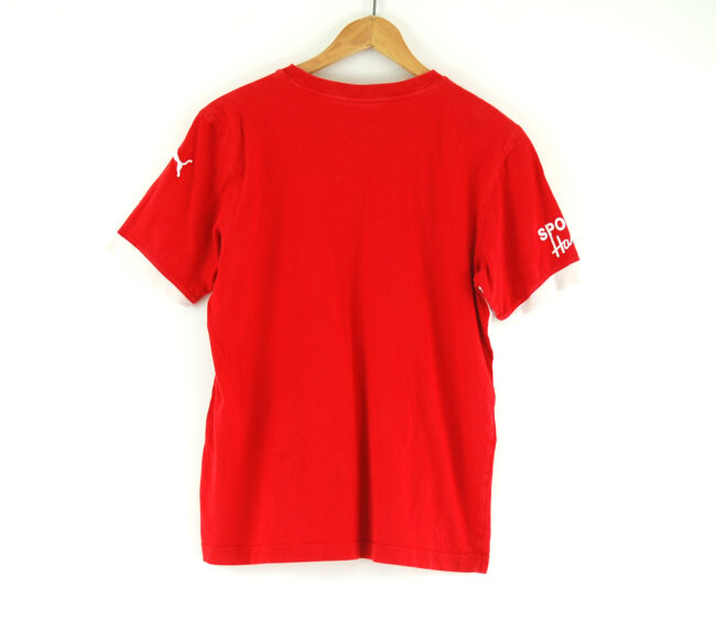 Red puma t-shirt back