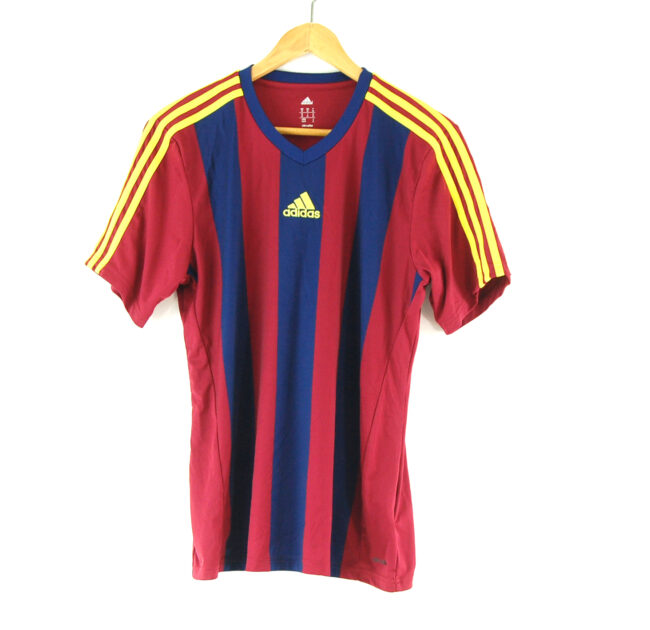 Adidas striped football t-shirt