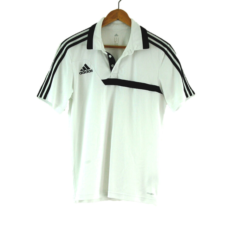 White Adidas Polo Shirt