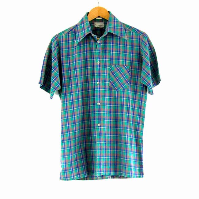 70s Green Check Shirt